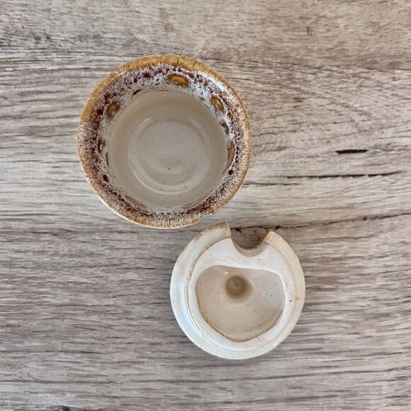 Fosters Pottery Honeycomb Cruet Set 1970's Made in England Vintage Retro - Picture 11 of 13